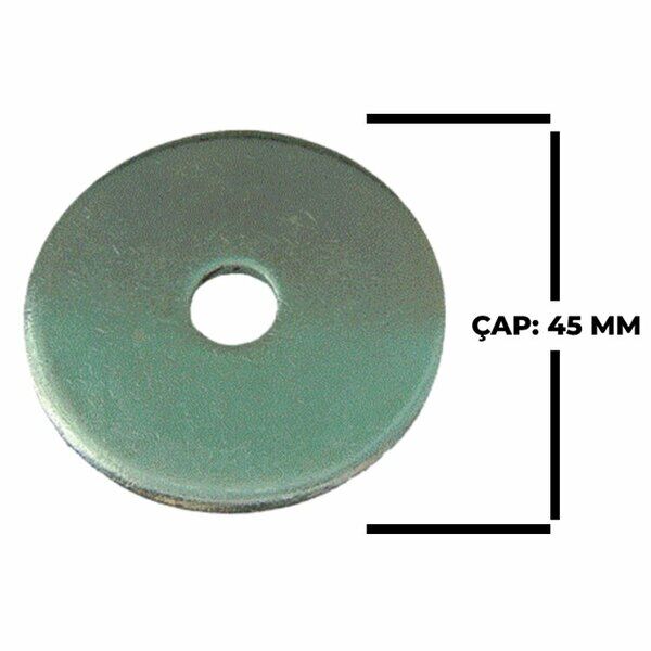 GENİŞ ŞASE PUL 45 MM - ADET