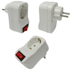 TEKLİ AKIM KORUMA FİŞ PRİZ (ANAHTARLI)