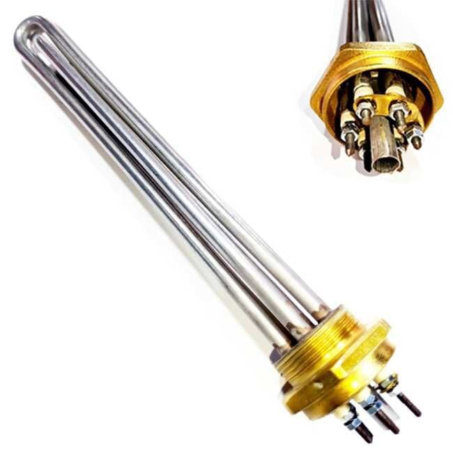 1-1/2'' KAFALI ISITICI 220-380V 8,5 Q CR-Nİ 10000W 37.5CM