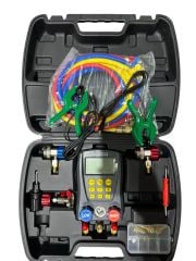 HENGSEN SBF-L-07 Dijital Manifold Seti - Çantalı Proplu ve Hortumlu