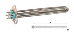 KÜÇÜK ÜÇGEN FLANŞ REZİSTANS 380/230V 3*2000W L : 29 CM