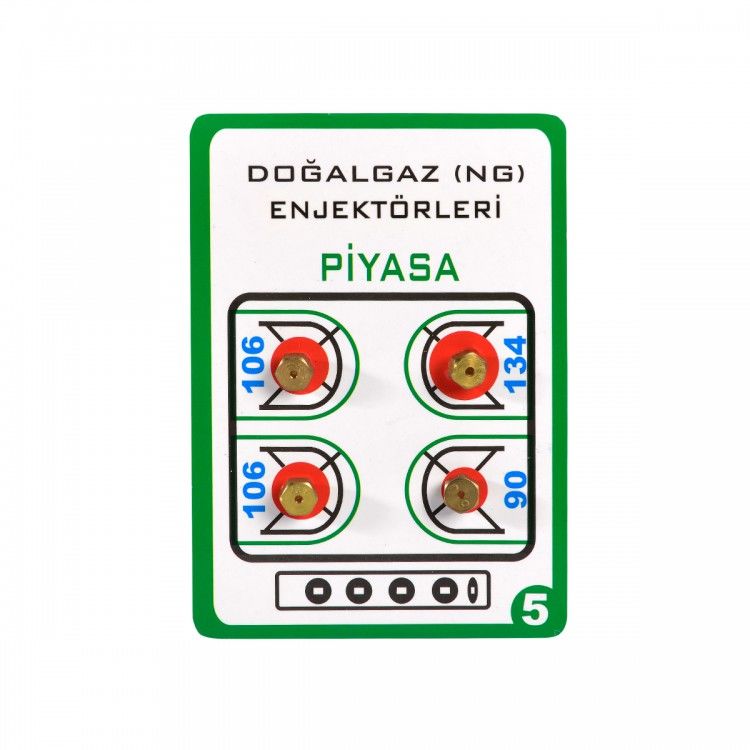 Ocak-Fırın Piyasa Tip Doğalgaz Enjektör - 5 'lik