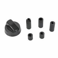 Ocak Düğme 5 Adaptörlü - Siyah