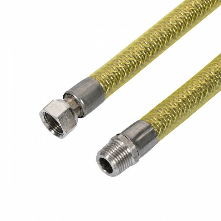 125 cm 1/2'' - 1/2'' Örgülü Gaz Flex Paslanmaz