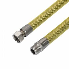 150 cm 1/2'' - 1/2'' Örgülü Gaz Flex Paslanmaz