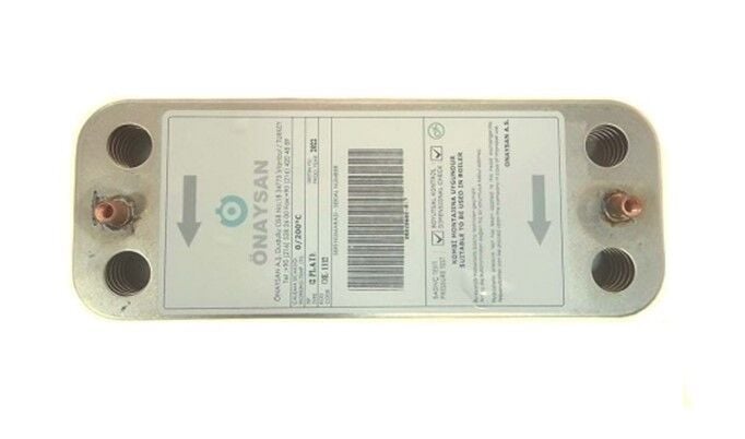 PLAKA EŞANJÖR ÖNAYSAN 14 PLAKA YENİ SERENA UNICAL TERMET IMMERGAS EOLA MINI VIESSMANN 1D VAILLANT GLOWWORM 154 MM